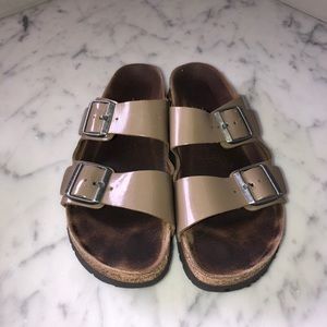 Patent leather, very lightly used Birkenstocks